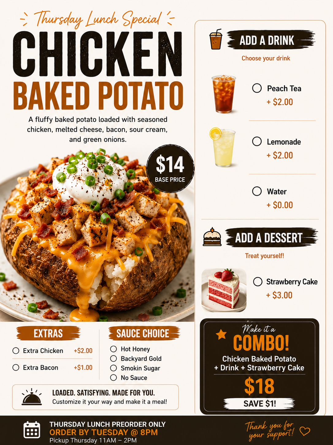Chicken Baked Potato