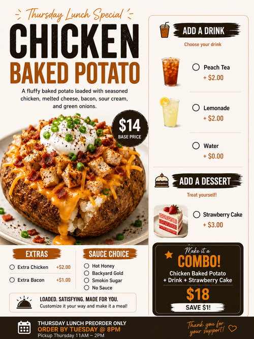 Chicken Baked Potato