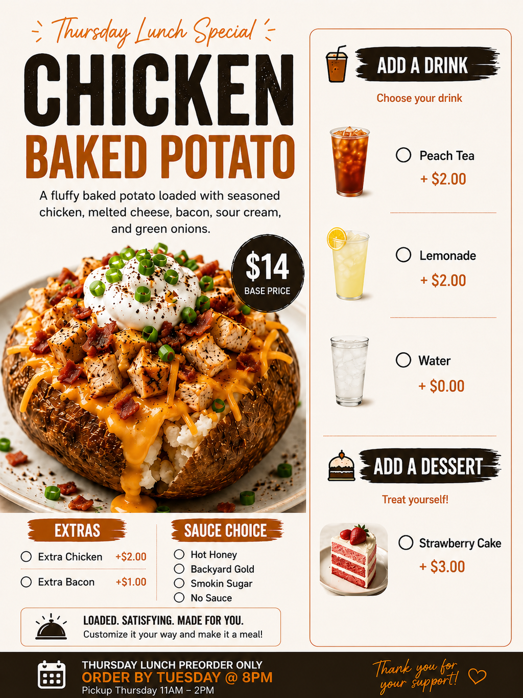 Chicken Baked Potato