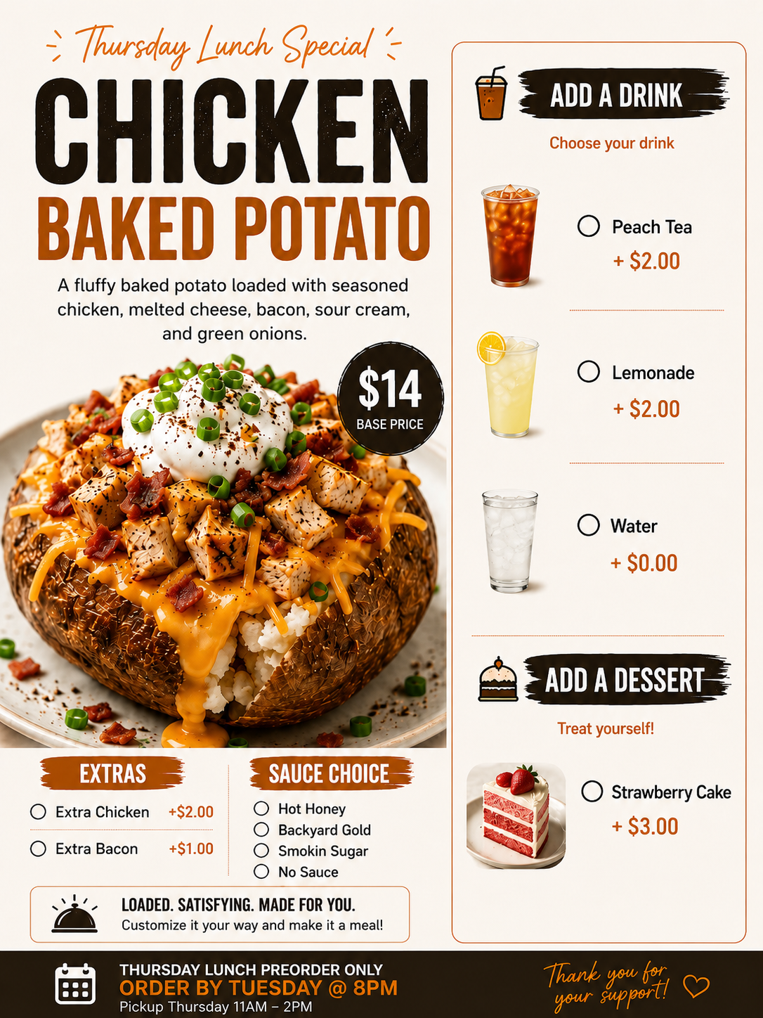 Chicken Baked Potato